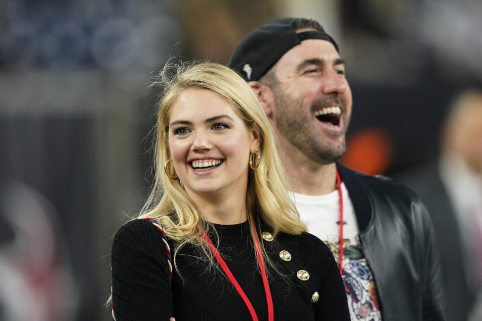 Kate Upton與Justin Verlander（圖／美聯社／達志影像）