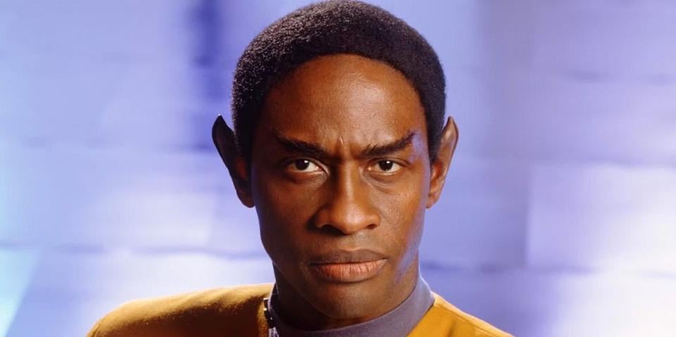 Tim Russ as the Vulcan Tuvok on Voyager.