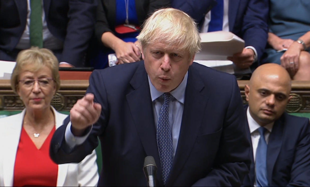 Prime Minister Boris Johnson speaks in the House of Commons, London, after judges at the Supreme Court ruled that his advice to the Queen to suspend Parliament for five weeks was unlawful. (Photo by House of Commons/PA Images via Getty Images)