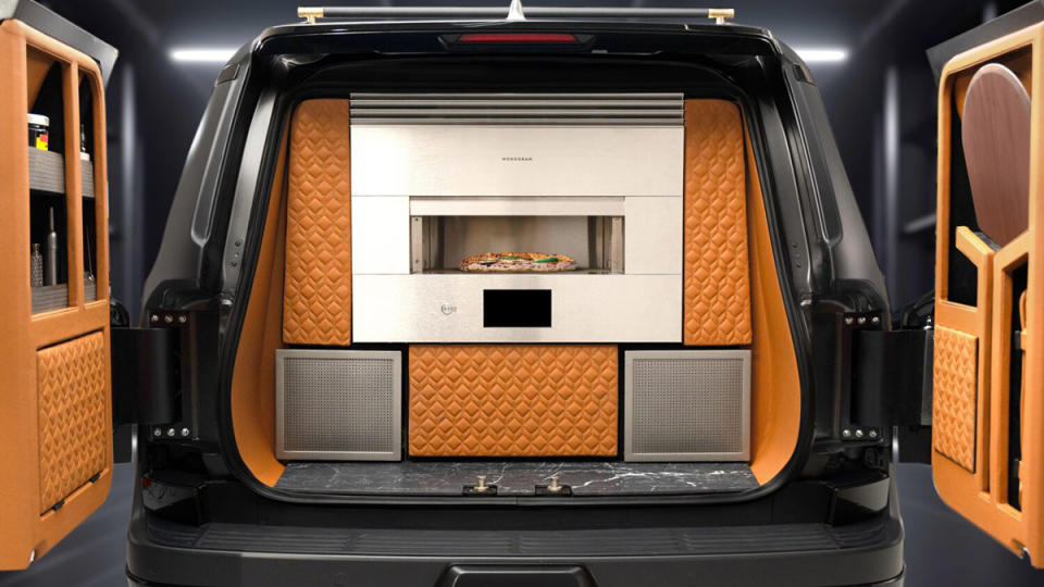 The Lexus Monogram GX's trunk area