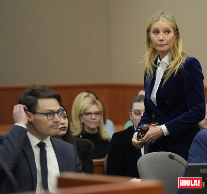 Gwyneth Paltrow junto a su abogado James Egan
