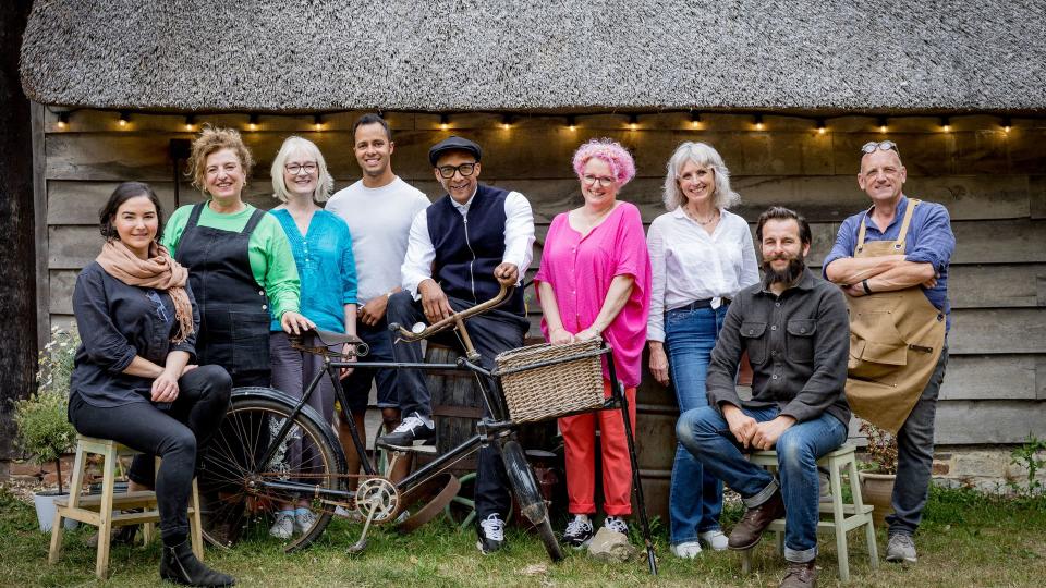 The Repair Shop's Sonnaz Nooranvary, Lucia Scalisi, Julie Tatchell, William Kirk, Jay Blades, Amanda Middleditch, Suzie Fletcher, Dominic Chinea and Steve Fletcher