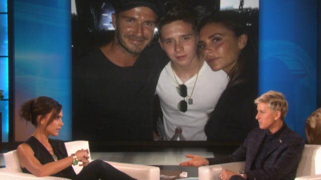 How's this for instilling a work ethic in your children? Victoria Beckham recently stopped by <em>The Ellen DeGeneres Show</em>, and revealed that her 16-year-old son Brooklyn with husband David Beckham actually works as a busboy at a local cafe. "He's a good boy," she said about the aspiring model, who already has 1.7 million Instagram followers. "He's worked in the local cafe, washing up dishes for the past two years which I think is great." "For me and David, we work a lot but the kids are everything to us and we're very, very present," she explained. “And I think it's important that the kids have a good work ethic and they try and help other people as well." PHOTOS: Genetic Jackpot! Top Celebrity Kids Turned Models The 41-year-old designer also dished about her adorable three-year-old daughter Harper, who pretty much steals the show everywhere she goes. My babies x love having my family with me x vb #NYFW #AW15 pic.twitter.com/eTZP2CVQnK— Victoria Beckham (@victoriabeckham) February 15, 2015 "She's a little tomboy," she revealed. "She loves to wear little dresses, but she loves to put her football boots on, get in the garden with her brothers and have a bit of rough and tumble which I think is great." Clearly, Victoria is proud of all of her kids, including Burberry model Romeo, 12, and Cruz, 10. "All the kids are amazing, they're really good kids," she said. "You know, they work hard at school. They're happy, they're funny. They're just really good kids." PHOTO: David Beckham Embarrasses Brooklyn with a Super-Sweet Happy 16th Bday Message Though Brooklyn probably has one of the coolest parents in the world, even he isn't immune to getting embarrassed by them -- specifically the always affectionate David! Check out the video below to see eight celebrity kids embarrassed by their famous parents.