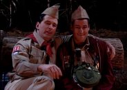 <p>In a 1994 sketch, Adam Sandler's recurring Canteen Boy character is subjected to the advances of his scoutmaster Mr. Armstrong, played by <em>SNL</em> favorite Alec Baldwin. The skit angered some viewers, who thought the skit depicted child molestation. Ultimately, a disclaimer was inserted into rebroadcasts clarifying that Canteen Boy is 27 years old.</p>