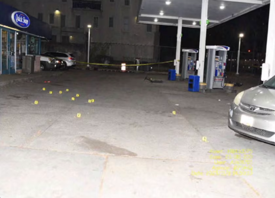 Gas station where the 14-year-old boy was shot and killed (Superior Court of the District of Columbia)