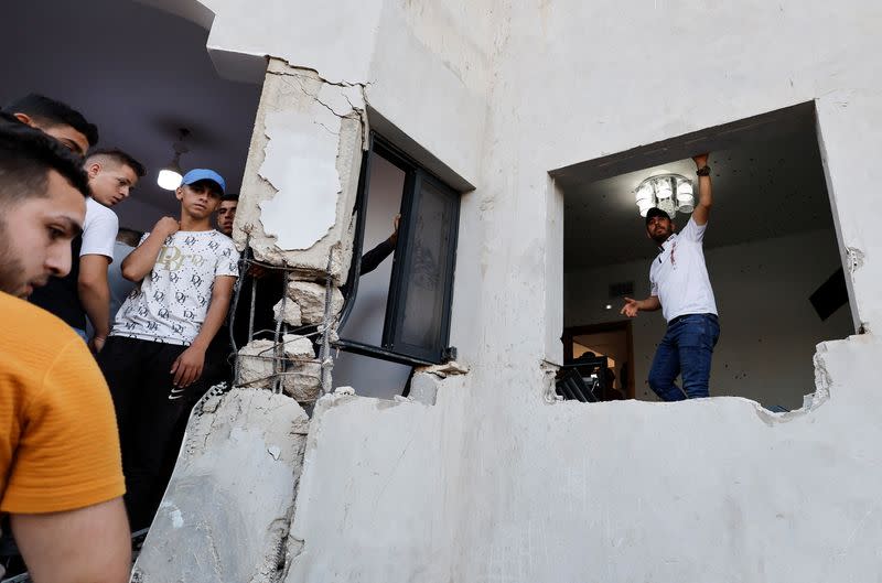 Israeli raid in Nablus in the Israeli-occupied West Bank