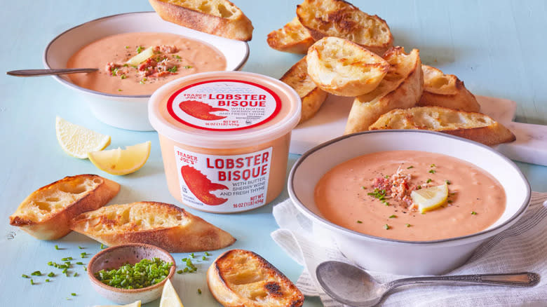 Trader Joe's lobster bisque soup 