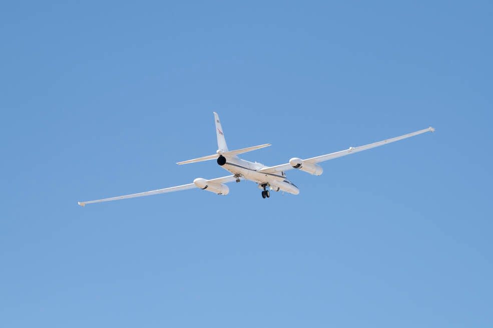 NASA Armstrong’s ER-2 aircraft deploys for a mission to fly at high altitudes above the Floridian coastline to collect data about the energetic characteristics and behavior of lightning and thunderclouds. A NASA pilot operated the aircraft while scientists from the University of Bergen, Norway interpreted the data from the ground.