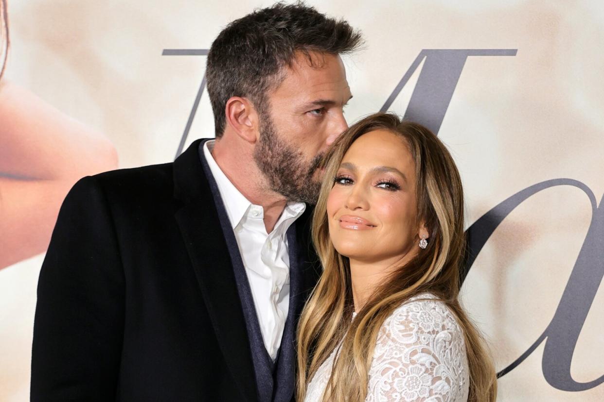 Ben Affleck and Jennifer Lopez attend the Los Angeles Special Screening of "Marry Me"