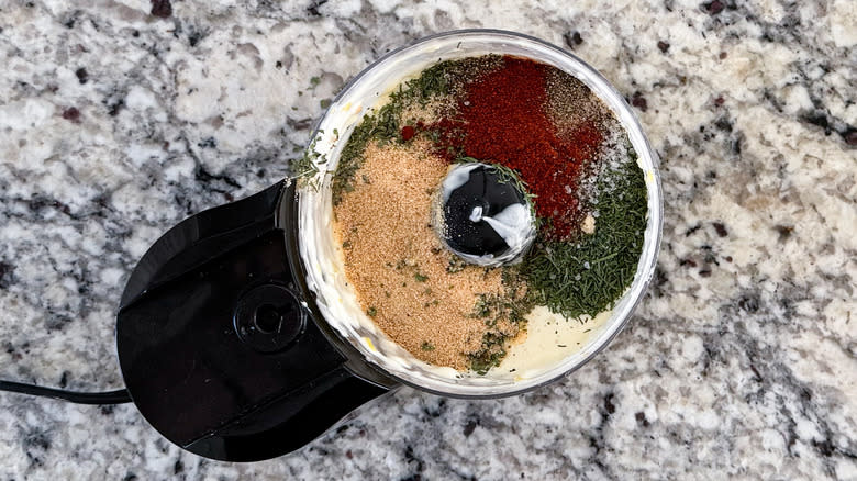 ranch seasonings in food processor