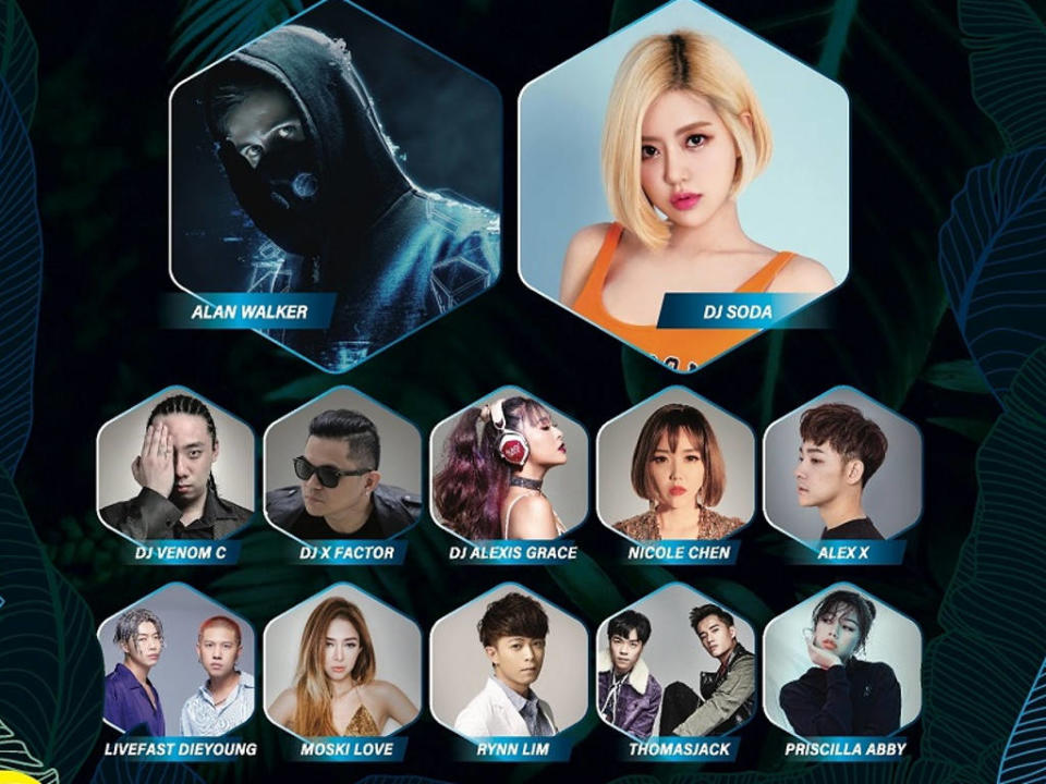 Alan Walker and DJ Soda are headlining Borneo Music Festival Live 2020.