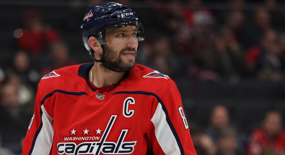 Alexander Ovechkin doesn't see any issues with the hit he delivered to Jonathan Drouin. (Getty Images)