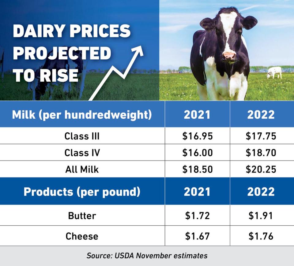 Dairy prices graph