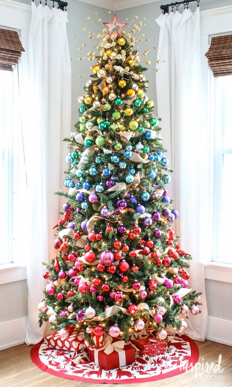 Rainbow Christmas tree
