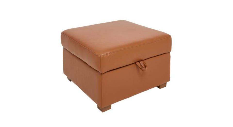 This Dwell footstool is made from soft, durable and easy to clean leather. 