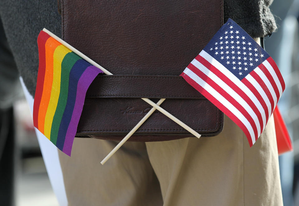 Same Sex Marriage Advocates Rally At San Francisco Court Hearing