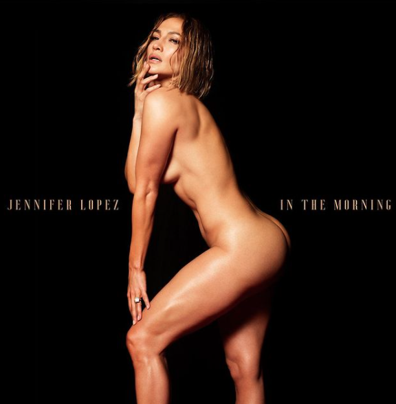 J Lo album art In The Morning nude photo risqué break the internet