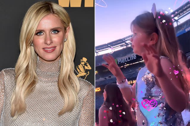 <p>LISA O'CONNOR/AFP via Getty Images; Nicky Hilton/Instagram</p> Nicky Hilton and daughter