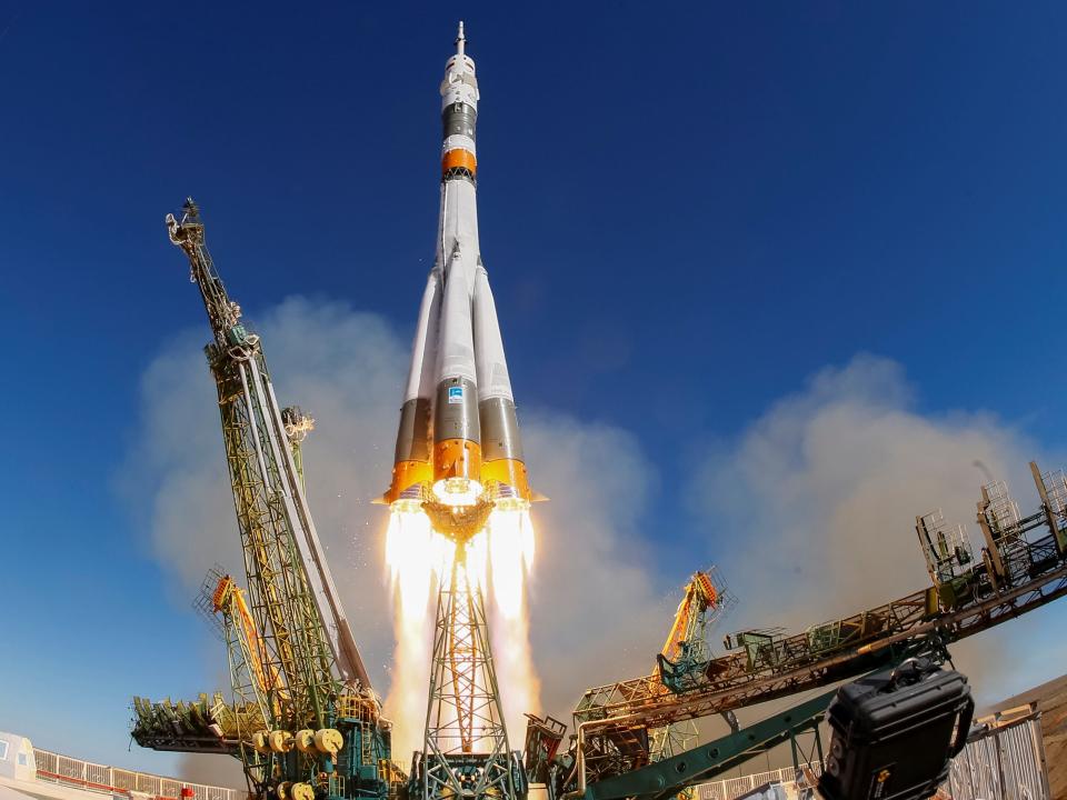 russian soyuz rocket launch ms 10 roscosmos baikonur cosmodrome kazakhstan 2018 10 11T131820Z_7150909_RC16F1703B30_RTRMADP_3_SPACE STATION LAUNCH