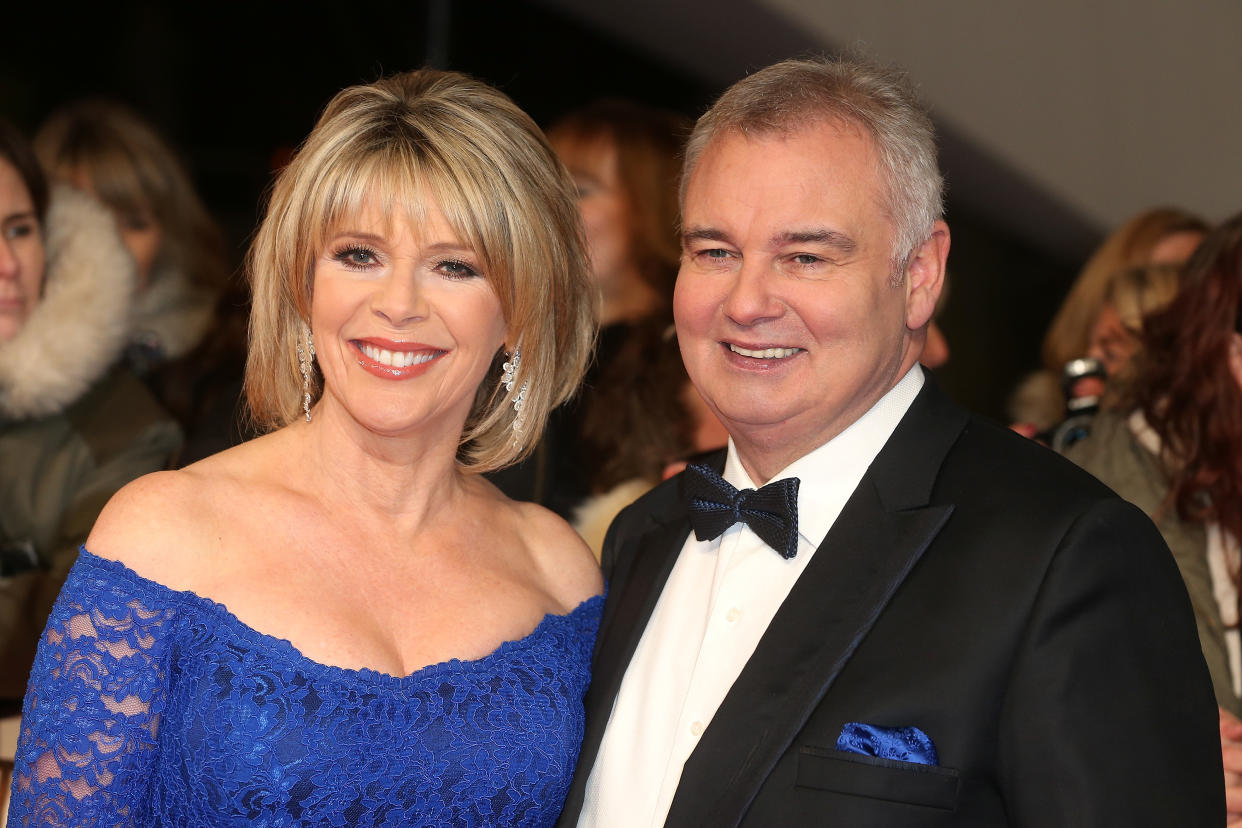 LONDON, ENGLAND - JANUARY 25:  Ruth Langsford and Eamonn Holmes attend  the National Television Awards at The O2 Arena on January 25, 2017 in London, England.  (Photo by Fred Duval/FilmMagic)