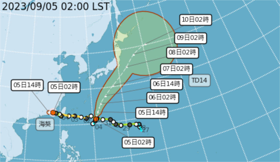 （圖取自中央氣象局網站）
