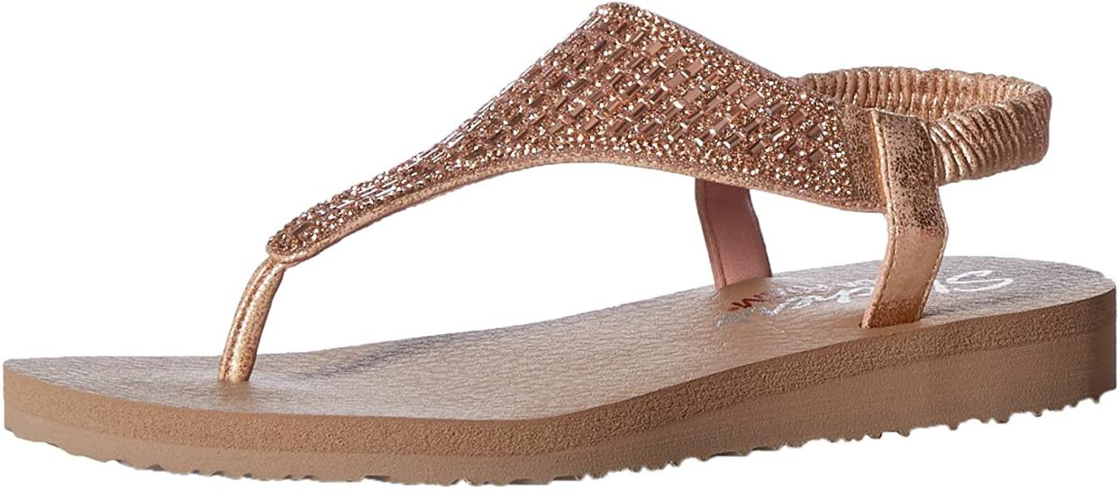 Skechers Women's Meditation-Rock Crown Flat Sandal