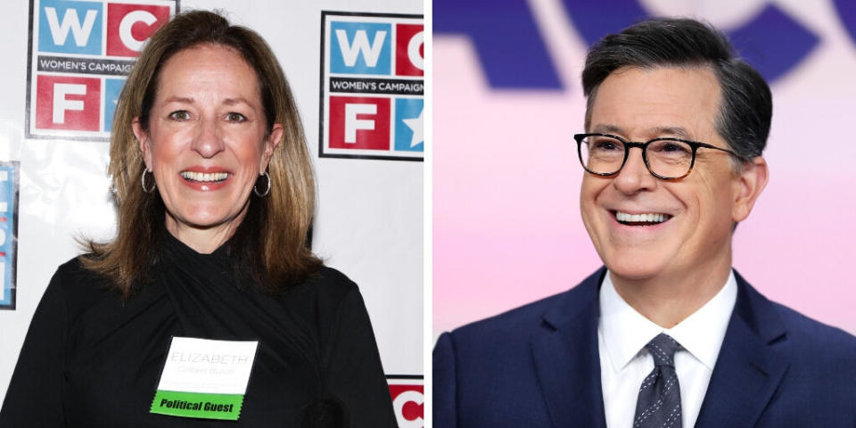 "Late Show" host <a href="https://www.huffpost.com/entertainment/topic/stephen-colbert" target="_blank" rel="noopener noreferrer">Stephen Colbert'</a>s sister is economist and politician&nbsp;<a href="https://en.wikipedia.org/wiki/Elizabeth_Colbert_Busch">Elizabeth Colbert Busch,</a>&nbsp;who was the Democratic Party nominee for the 2013 special election for South Carolina's 1st Congressional District. (She lost to Mark Sanford.)