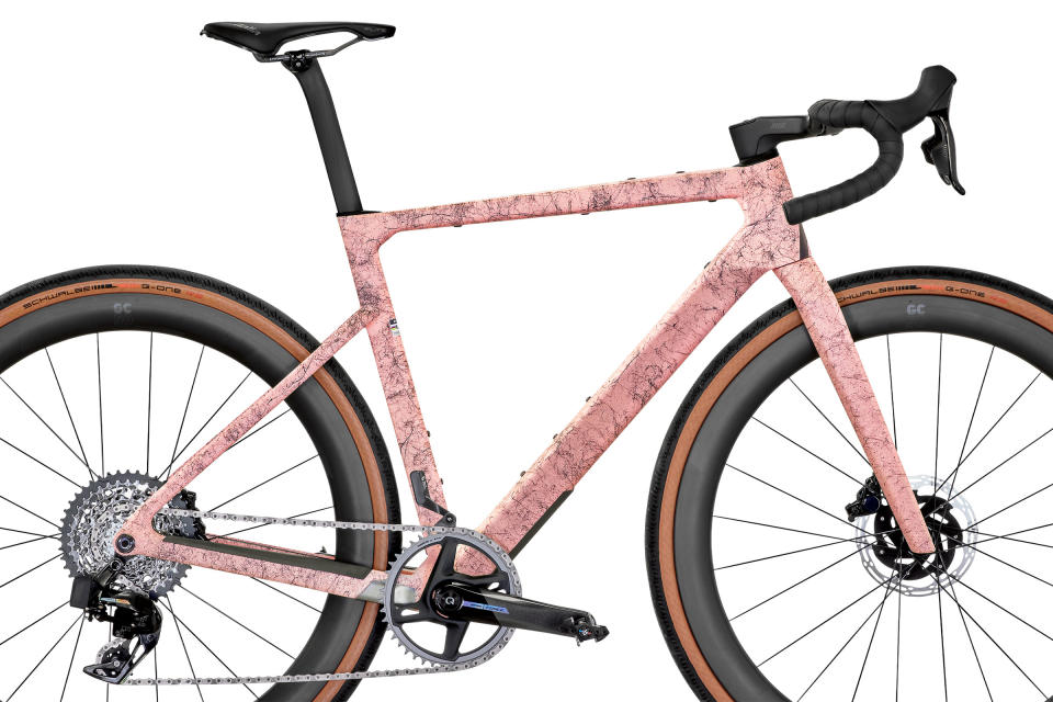 2024 Rose Backroad FF light fast comfortable aero carbon gravel race bike, pretty in rotten candy pink