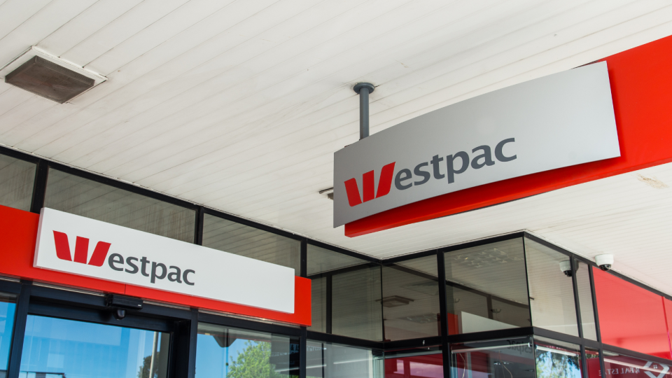 The exterior of a Westpac branch.