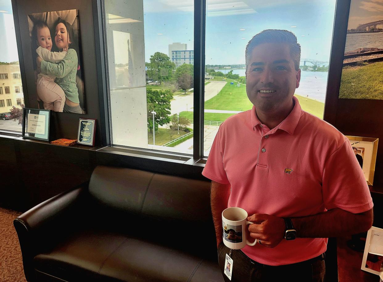 Port Huron City Manager James Freed in his office on Monday, June 17, 2024, in the Municipal Office Center.