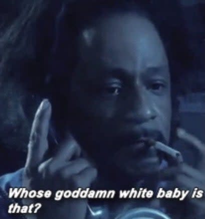 image of katt williams smoking a cigarette