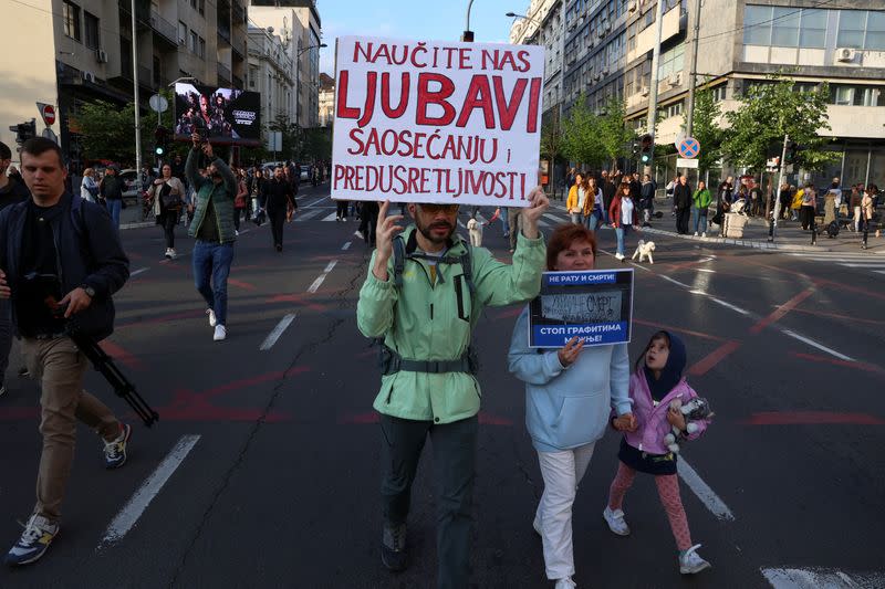 Protest "Serbia against violence" in Belgrade