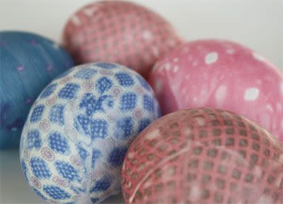 Silk Tie Dyed Easter Eggs