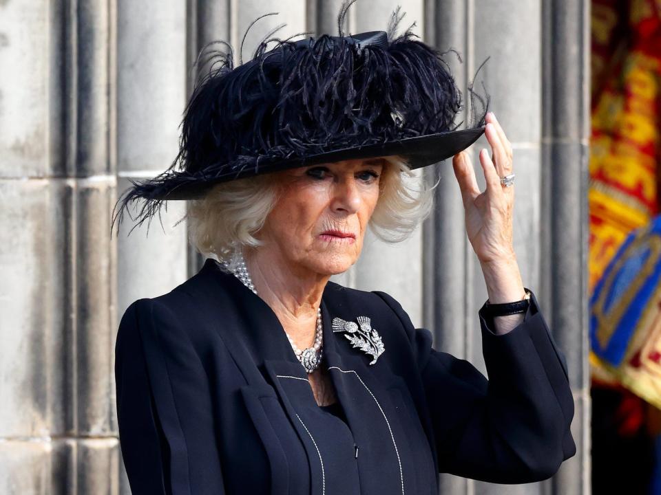 queen consort camilla brooch