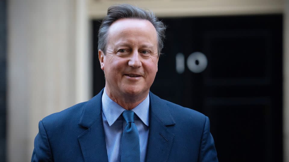 Cameron outside Downing Street on Monday. - Carl Court/Getty Images