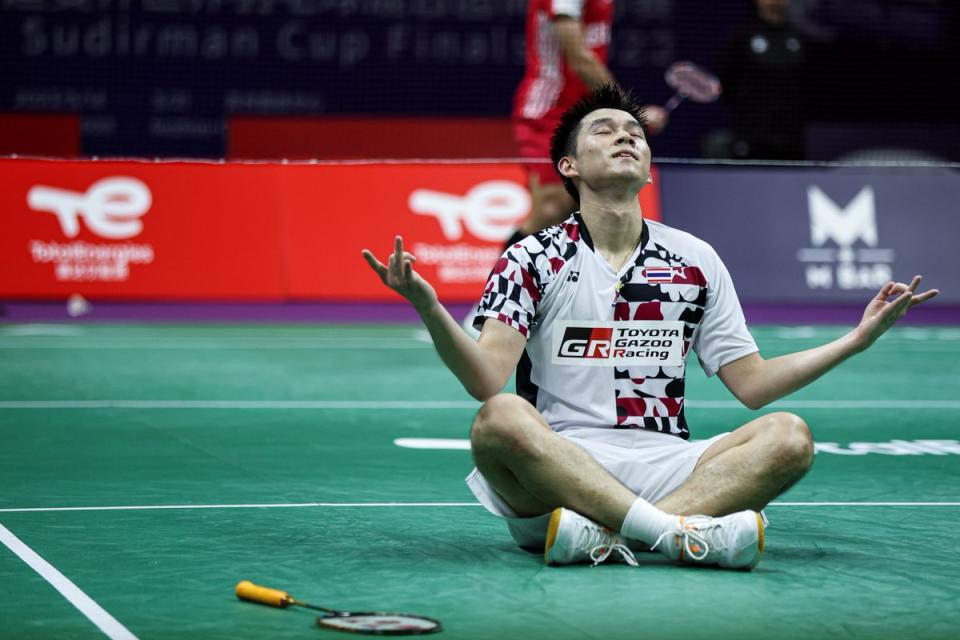 At just 22, Thai sensation Kunlavut Vitidsarn has a long way yet to go yet.
(PHOTO: BWFMedia/Twitter)
