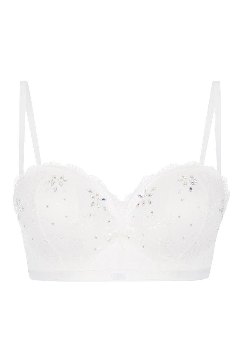 <p>White stone bra, £10</p>