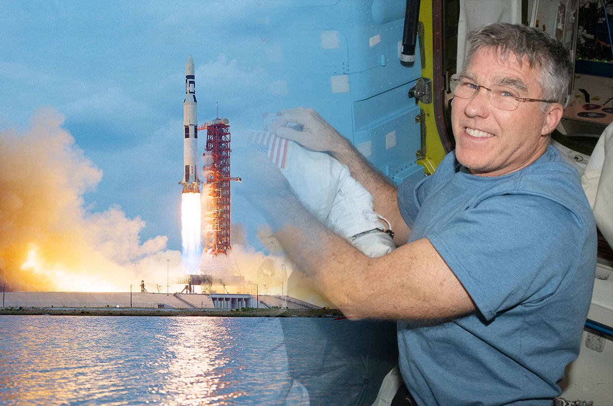  The Skylab orbital workshop lifts off atop the last Saturn V rocket to fly on May 14, 1973, from Pad 39A at the Kennedy Space Center in Florida. NASA astronaut Stephen Bowen is the only member of the International Space Station's Expedition 69 crew to be old enough to have lived through Skylab's launch 50 years ago. 