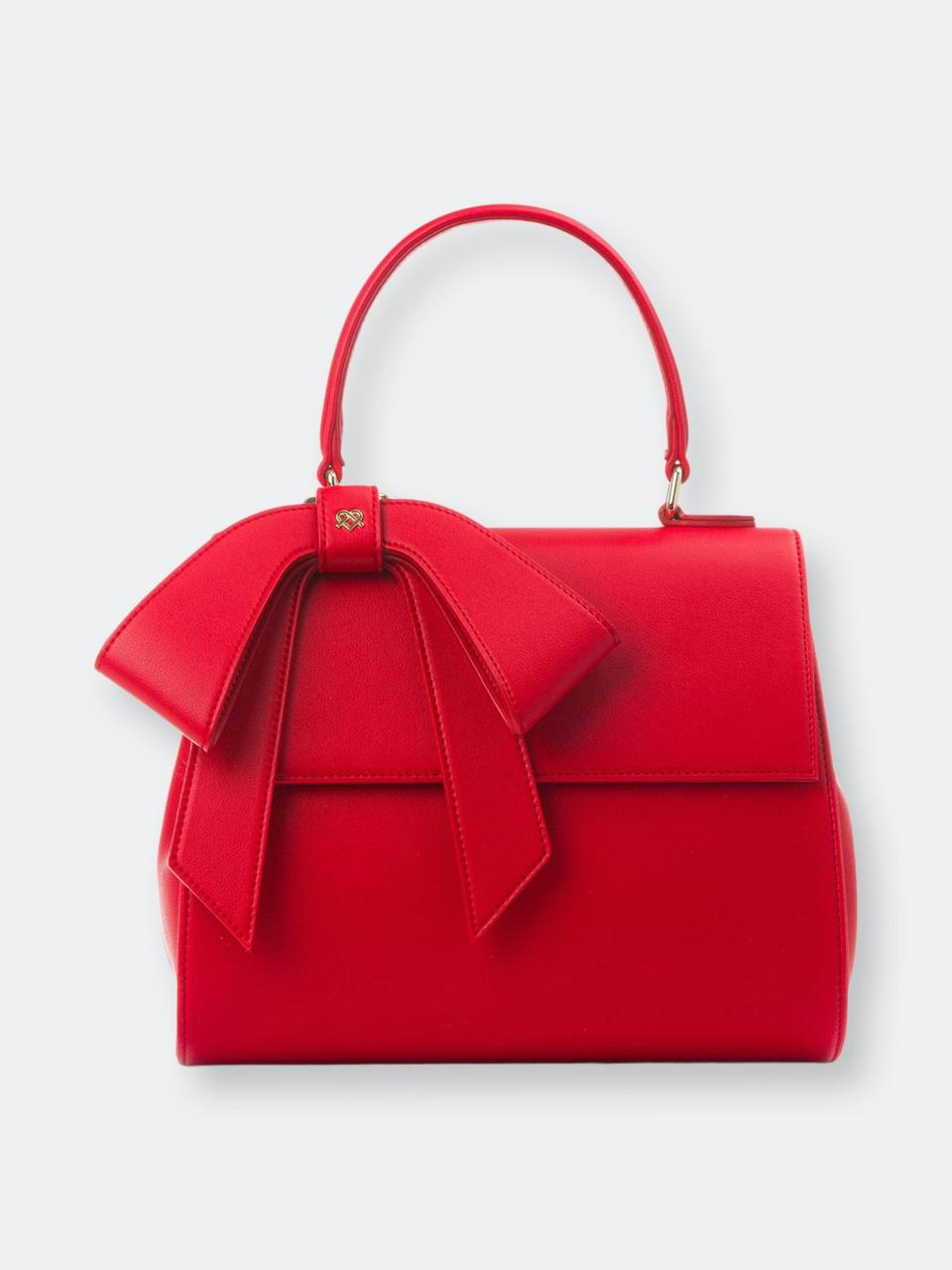 5) Cottontail Red Vegan Leather Bag