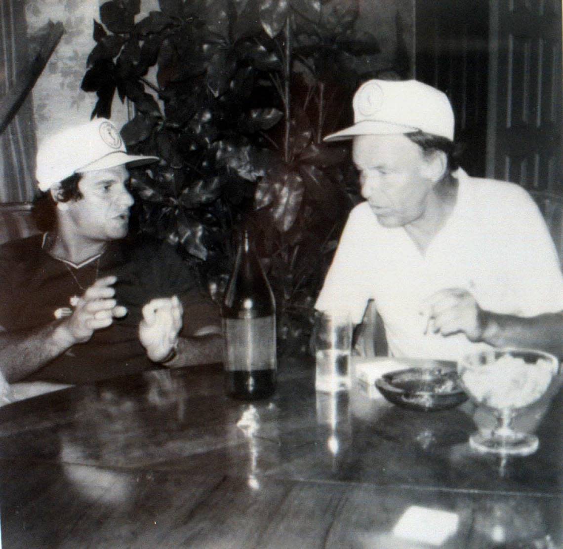 Frank Sinatra, right, who performed at the Diplomat.