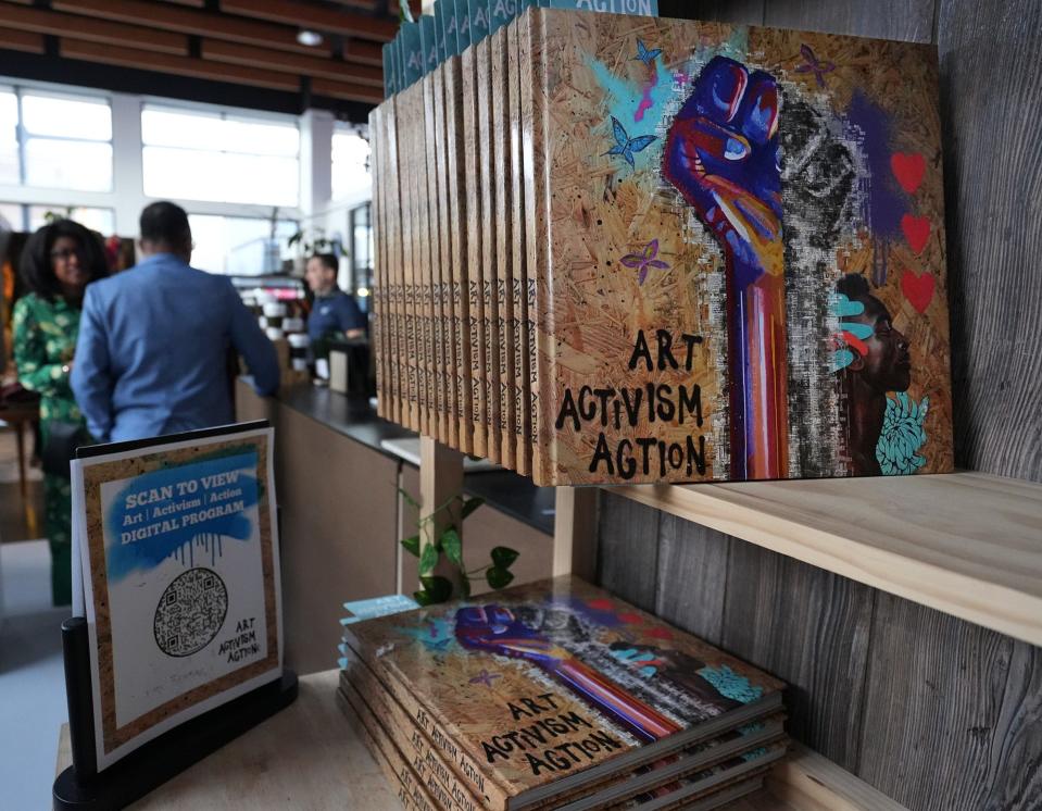 "Art Activism Action" documents the murals created Downtown in Columbus in 2020 during protests.