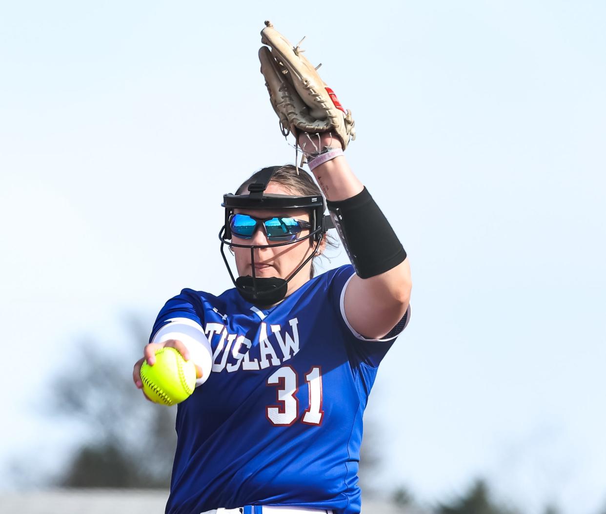 Tuslaw's Camryn Kiefer throws a pitch, April 11, 2023.