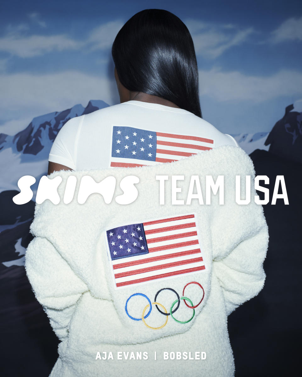 Aja Evans in Skims’ second collection for Team USA. - Credit: Courtesy Photo