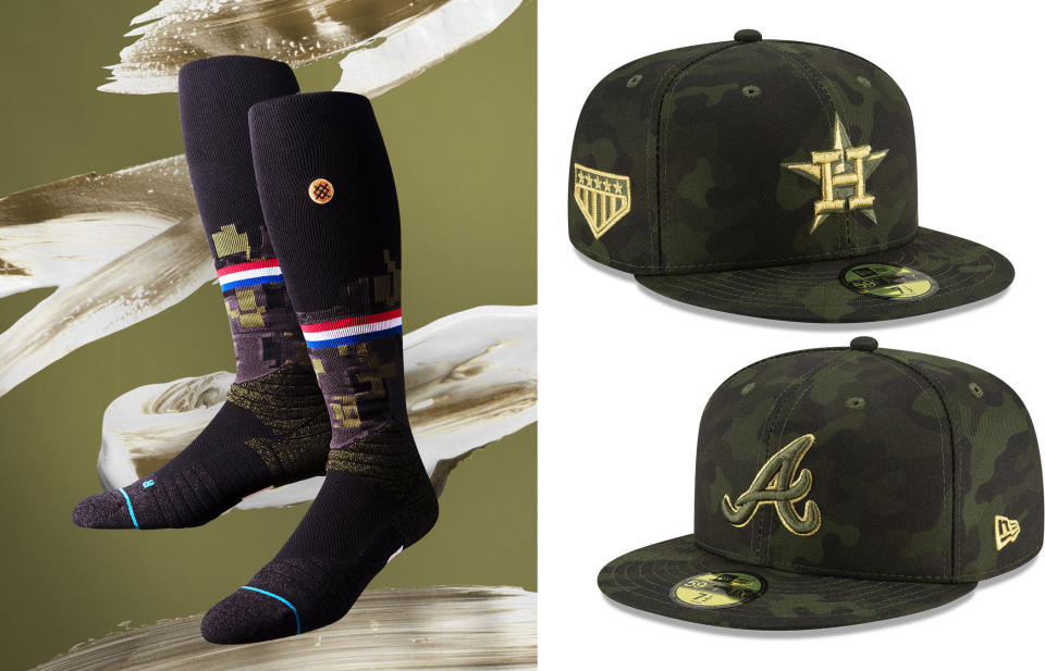 MLB uniforms for Armed Forces Day in 2019. (MLB)