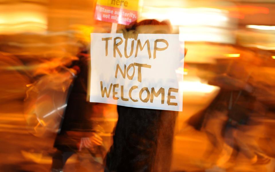 Thousands protest over Donald Trump's state visit