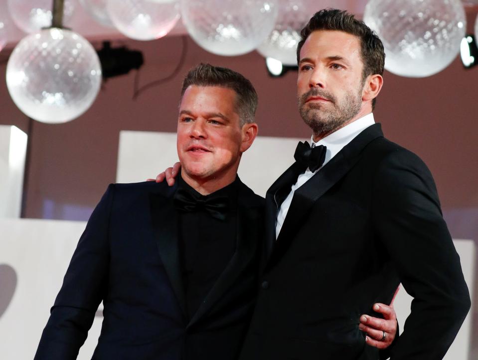 matt damon and ben affleck at the venice film festival in 2021