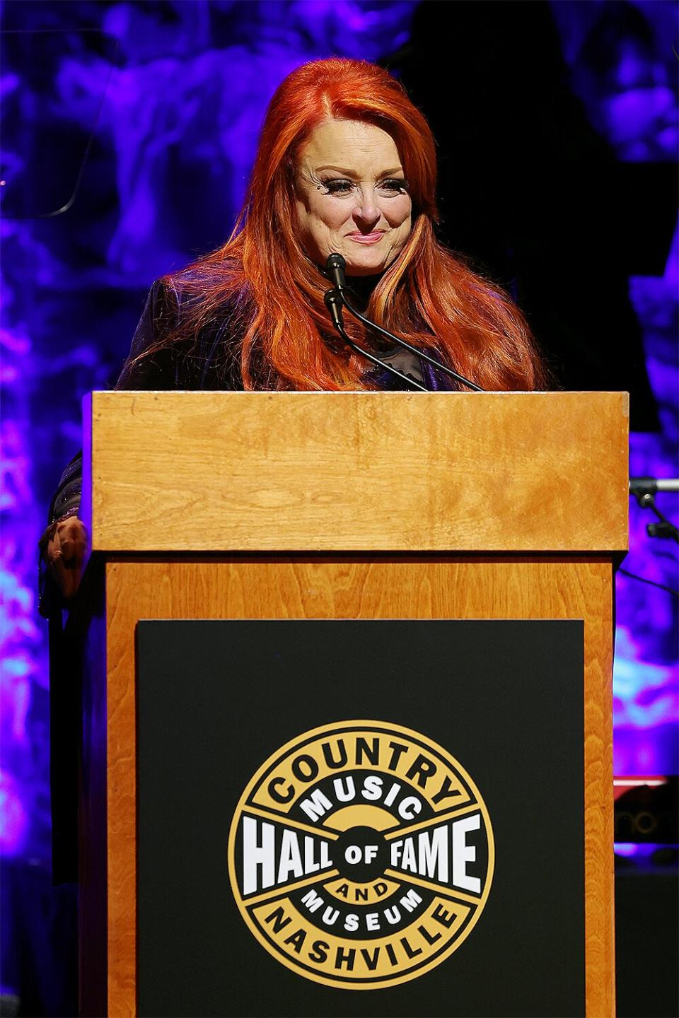 Inductee Wynonna Judd speaks onstage for the class of 2021 medallion ceremony at Country Music Hall of Fame and Museum on May 01, 2022 in Nashville, Tennessee