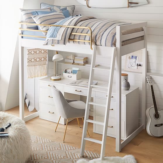 <p><a href="https://go.redirectingat.com?id=74968X1596630&url=https%3A%2F%2Fwww.pbteen.com%2Fproducts%2Fwaverly-loft-bed%2F&sref=https%3A%2F%2Fwww.elledecor.com%2Fshopping%2Fg27469653%2Floft-beds-for-adults%2F" rel="nofollow noopener" target="_blank" data-ylk="slk:Shop Now;elm:context_link;itc:0;sec:content-canvas" class="link ">Shop Now</a></p><p>Waverly Loft Bed</p><p>pbteen.com</p><p>$1899.00</p><span class="copyright">Pottery Barn</span>