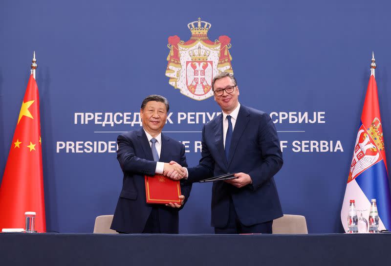 Chinese leader Xi visits Serbia