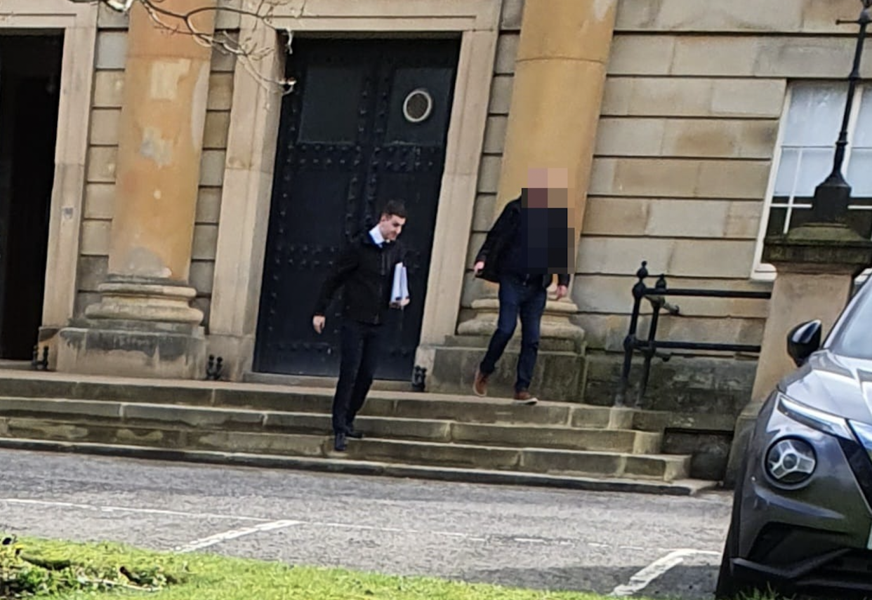 Thomas Gair, left, pictured outside Durham Crown Court. (Reach)